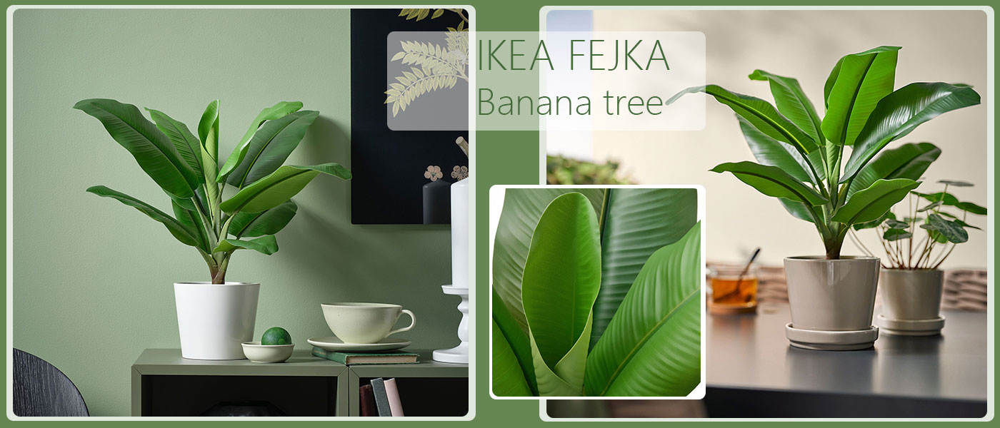 گیاه مصنوعی درخت موز ایکیا مدل IKEA FEJKA